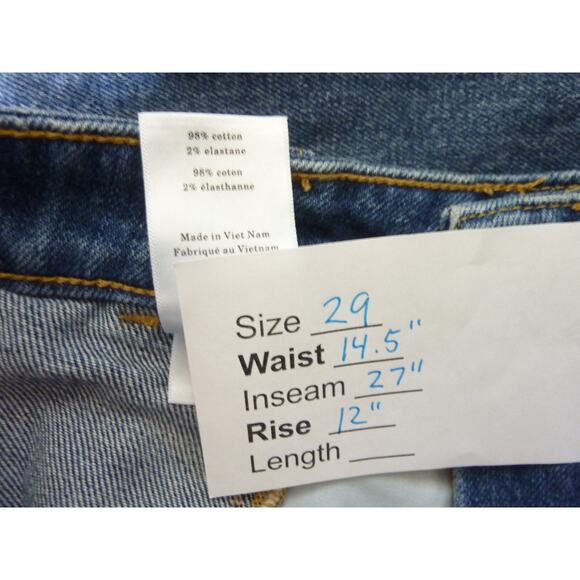 Everlane Way High Denim Skirt Black Size 23 - Picture 3 of 6